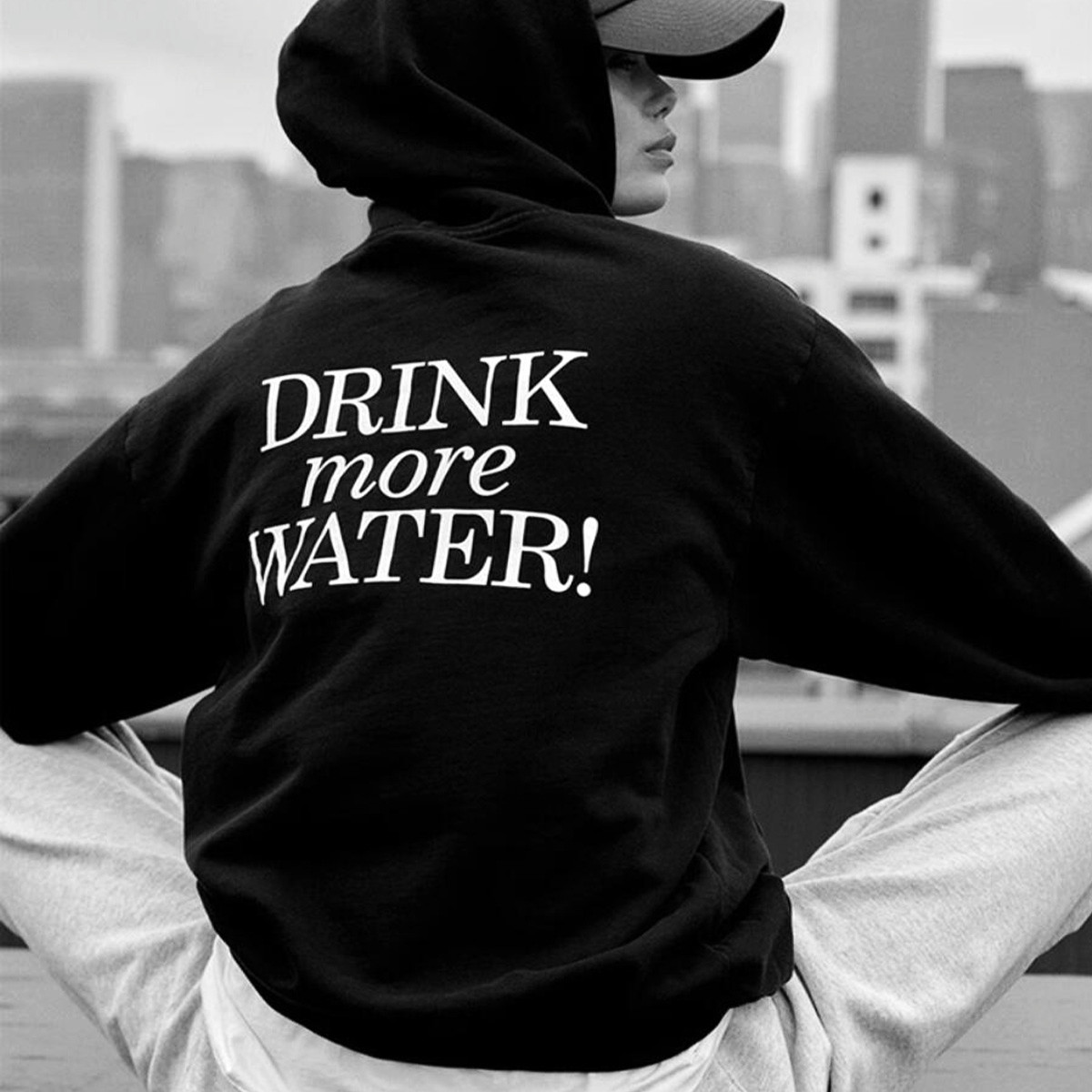 Street Fashion In New York - Женская Толстовка Оверсайз с длинным рукавом