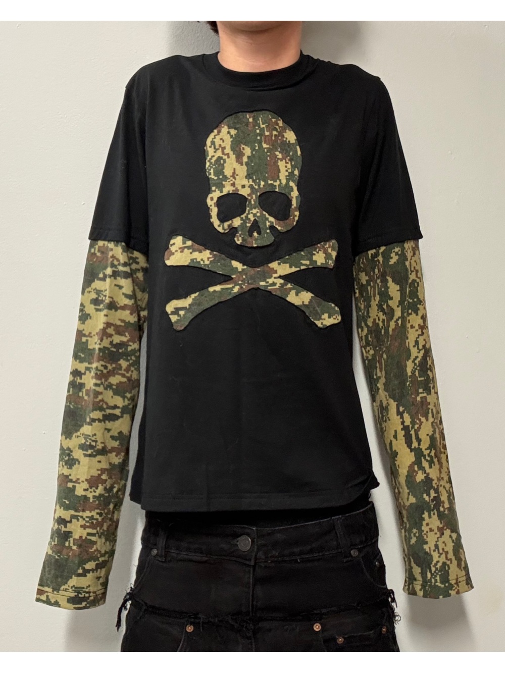 Street Fashion Men - Новинка 2026: Американский ретро-топ с камуфляжным