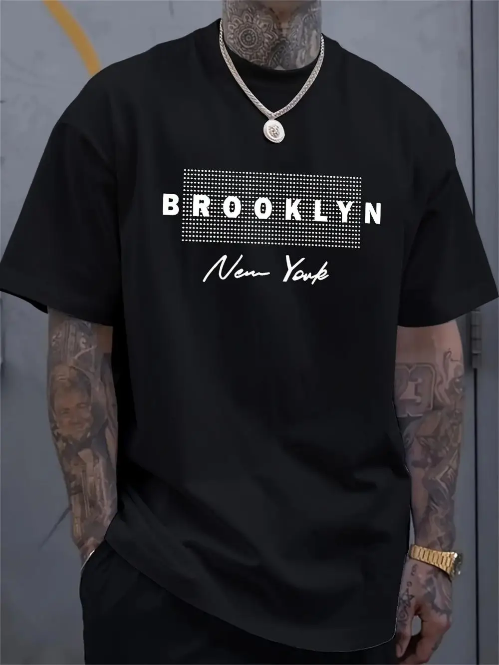 Street Fashion In New York - Мужская футболка с принтом «Нью-Йорк», летняя