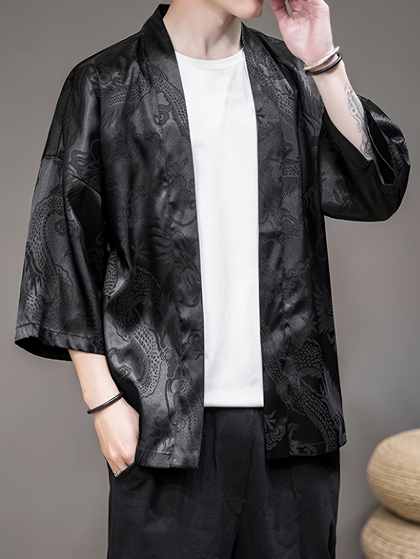 Street Fashion Clothing - Летнее мужское кимоно 2026 с 3D-принтом: