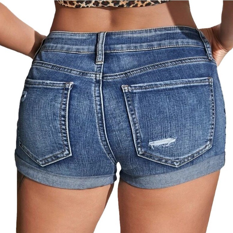 Джинсовые шорты с высокой тали – обзор и цена Distressed Jean Rip