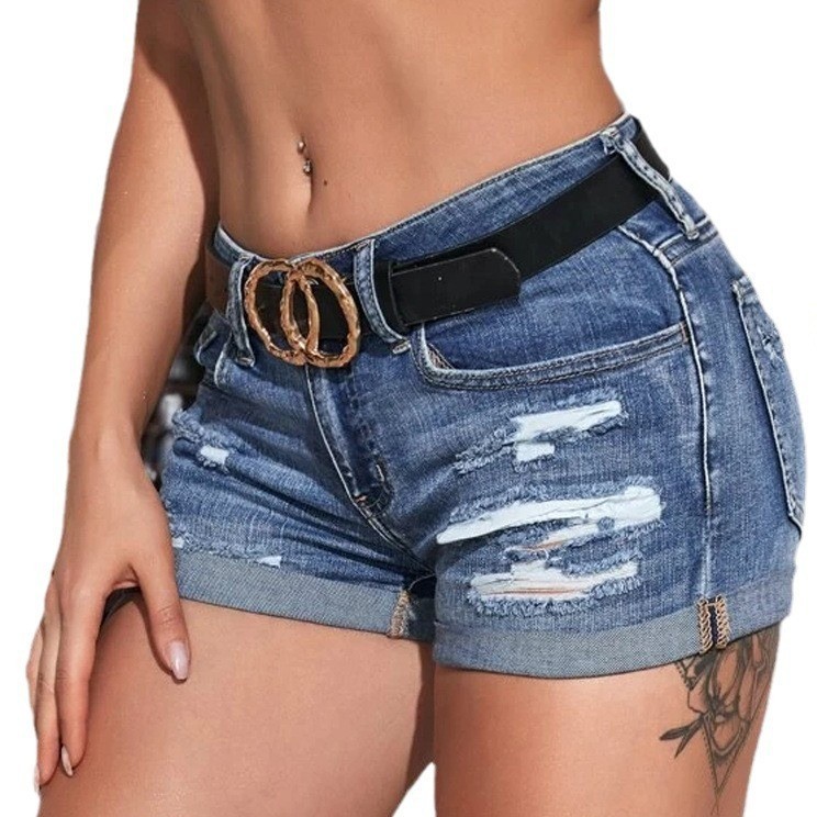 Джинсовые шорты с высокой тали – обзор и цена Distressed Jean Rip