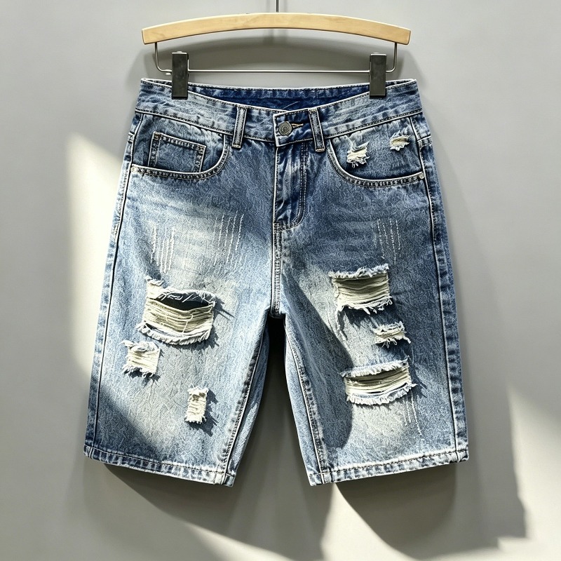 Мужские джинсовые шорты в коре – обзор и цена Distressed Jean Rip