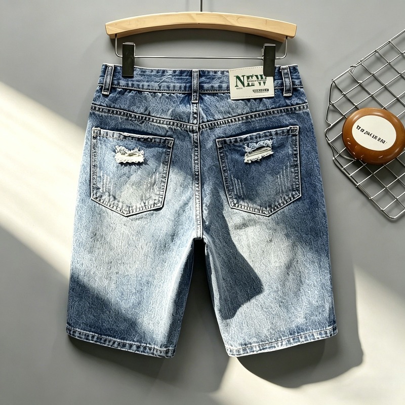 Мужские джинсовые шорты в коре – обзор и цена Distressed Jean Rip