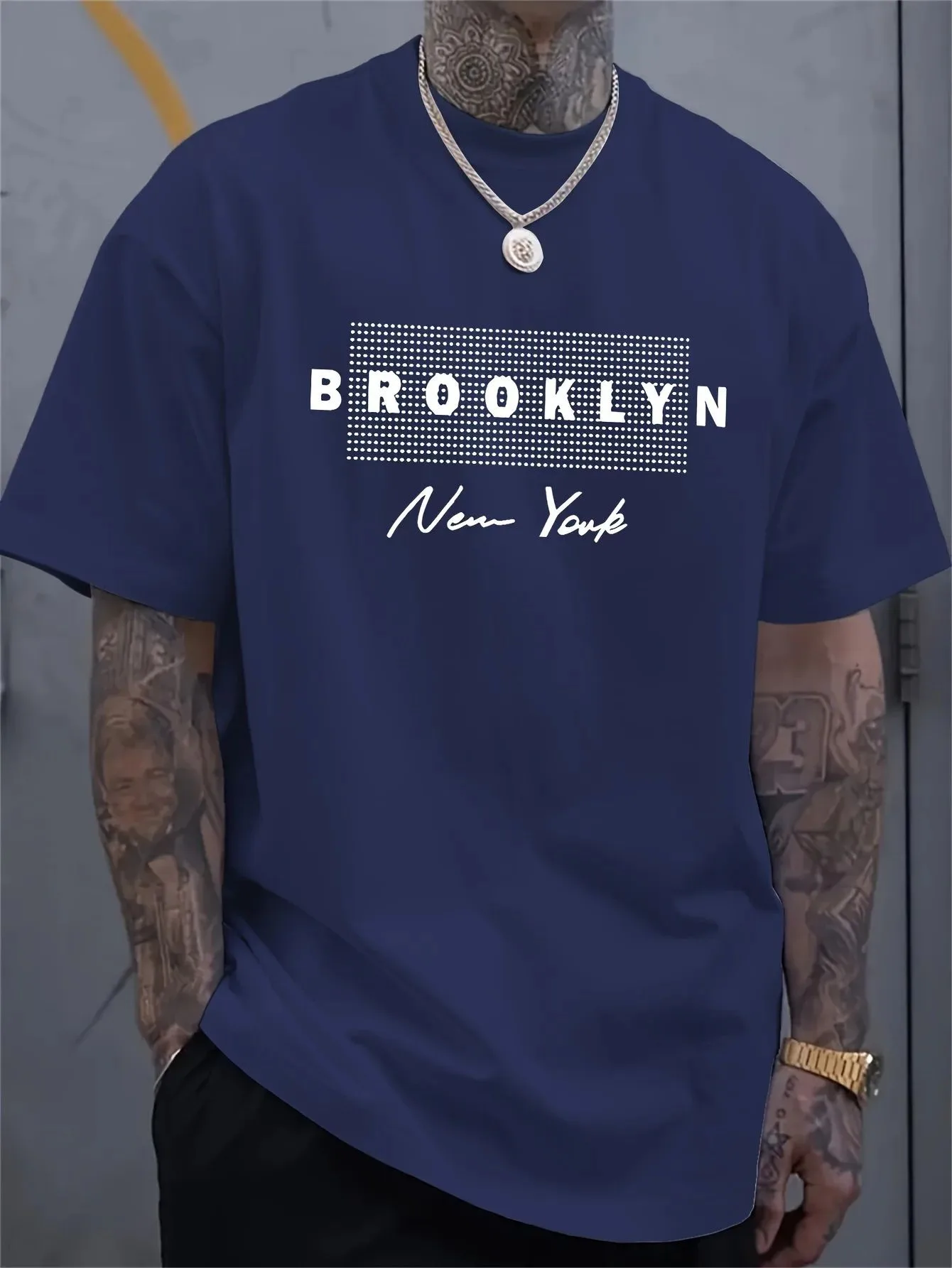 Мужская футболка с принтом «Нь – обзор и цена Street Fashion In New York