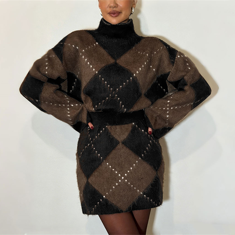 Костюм-двойка TARUXY: вязаный  – обзор и цена Girl Fashion Street