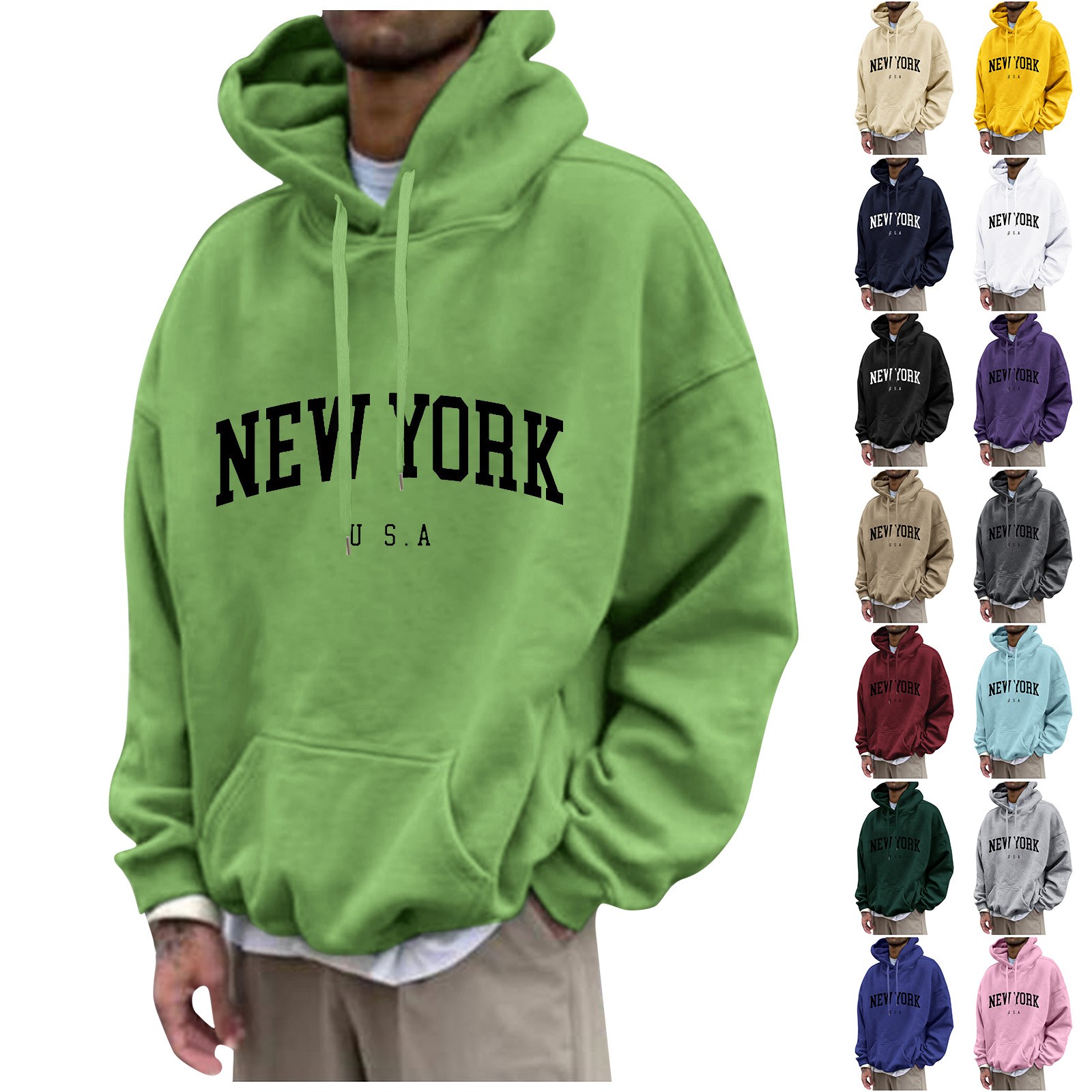 Мужские толстовки с принтом Нь – обзор и цена Street Fashion In New York