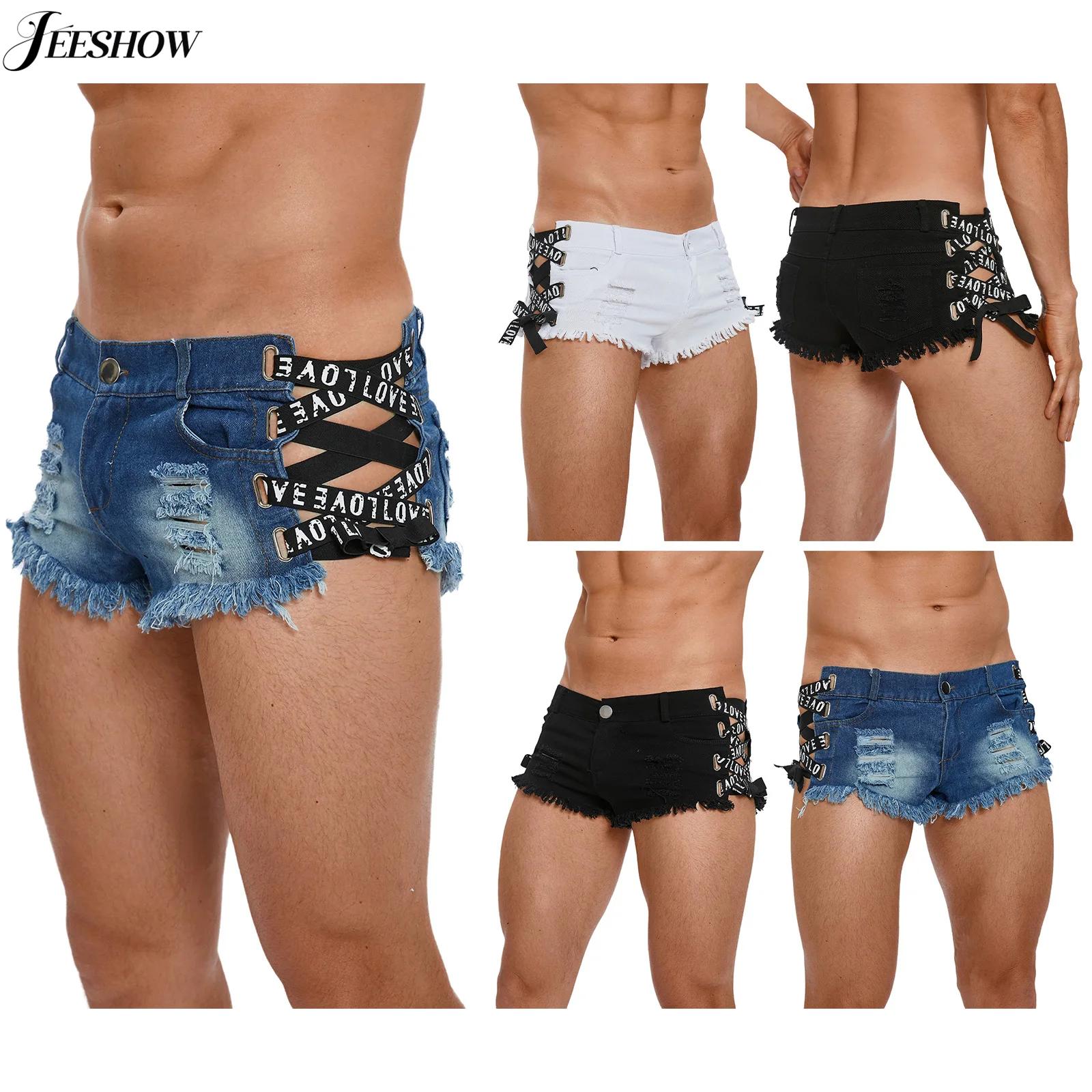 Мужские джинсовые шорты с эффе – обзор и цена Distressed Jean Rip